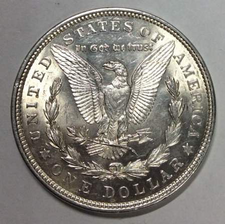 Монета 1 доллар Моргана США, Серебро 900 пр., 1921 (арт 2)