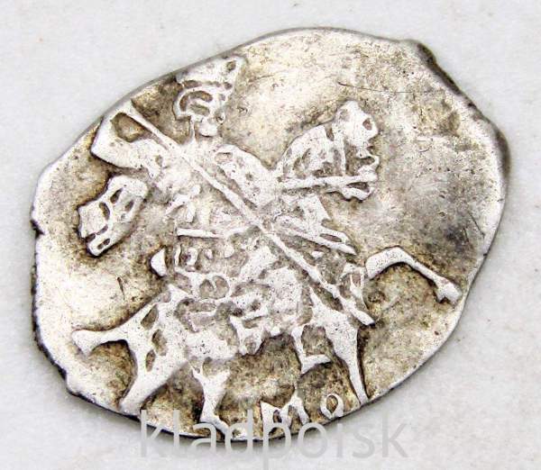 Копейка серебро Михаил Фёдорович (чешуя), 1613-1645 гг. Москва, Арт. 9 Копейка серебро Михаил Фёдорович (чешуя), 1613-1645 гг. Москва, Арт. 9