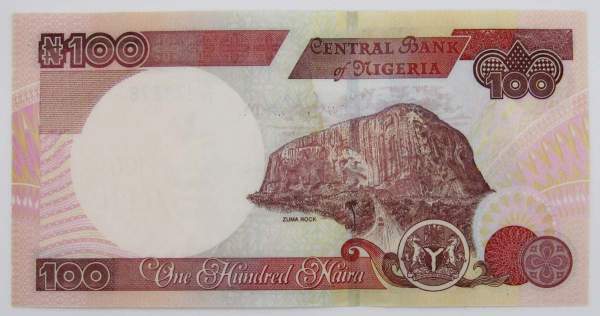 Банкнота 100 найра 2011 года Нигерия