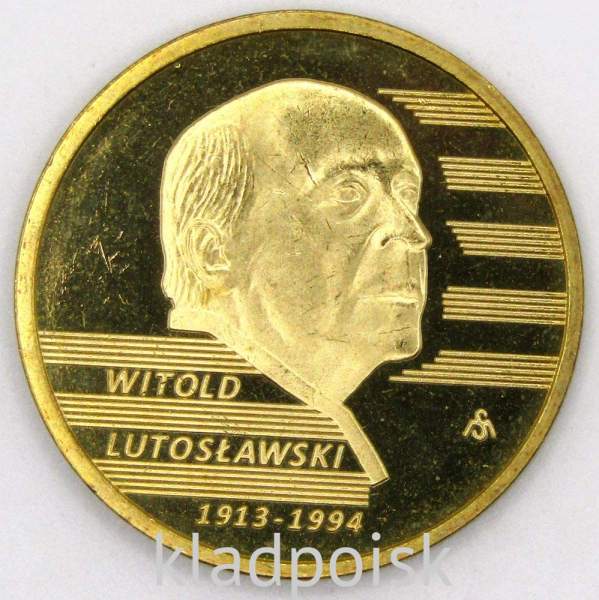 Монета 2 злотых Польша 100 лет со дня рождения Витольда Лютославского из серии История польской музыки, 2013