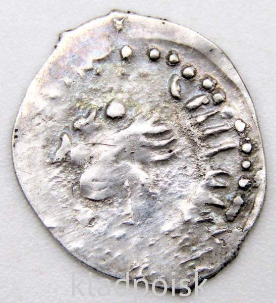 Денга Василий II Васильевич «Тёмный», серебро, 1446 год, региональный чекан