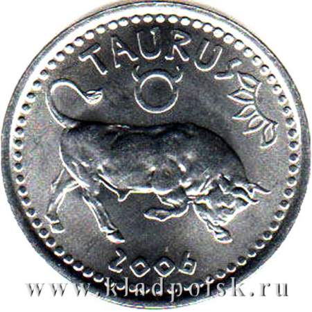 Монета 10 шиллингов Сомалиленд Знаки Зодиака – Телец