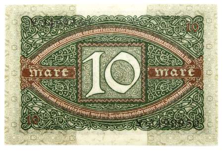 Банкнота 10 марок 1920 года - Веймарская Республика