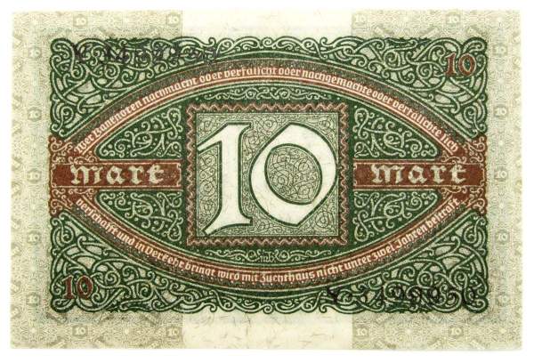 Банкнота 10 марок 1920 года - Веймарская Республика