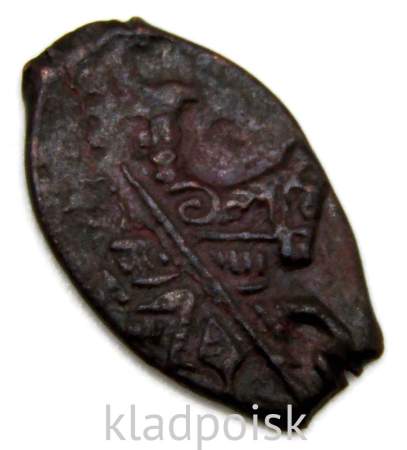 Копейка медь Алексей Михайлович (чешуя), 1655-1663 гг. Медный бунт, Москва, Старый двор, арт 9