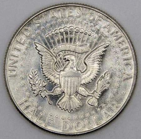 Монета 50 центов США «Кеннеди» 1966 года серебро 400 пробы, арт 5