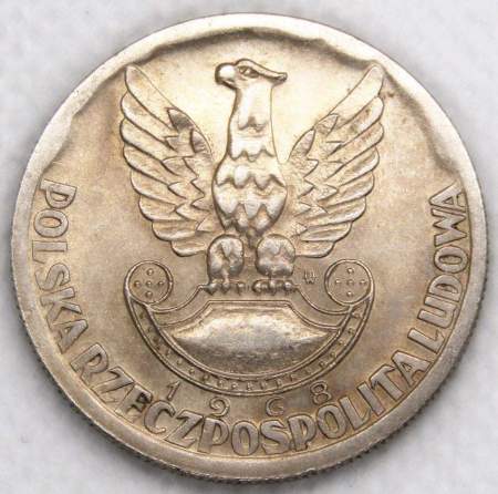 Монета 10 злотых Польша, 25 лет Войску Польскому, 1968, арт 2