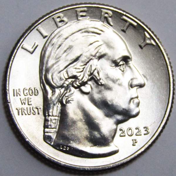 Монета 25 центов США Бесси Колман из серии «Американские женщины» (2023) P Монета 25 центов США Бесси Колман из серии «Американские женщины» (2023) P