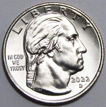 Монета 25 центов США Аделина Отеро-Уоррен из серии «Американские женщины» (2022) D