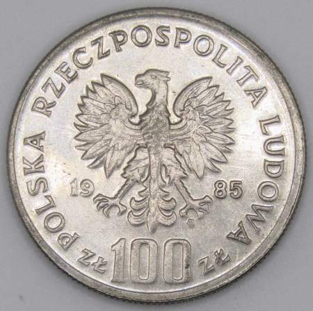 Монета 100 злотых Польша, Центр здоровья матери, 1985