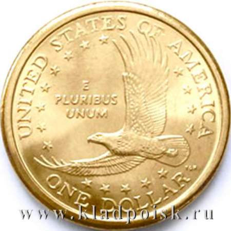 Монета 1 доллар Сакагавея Парящий орёл