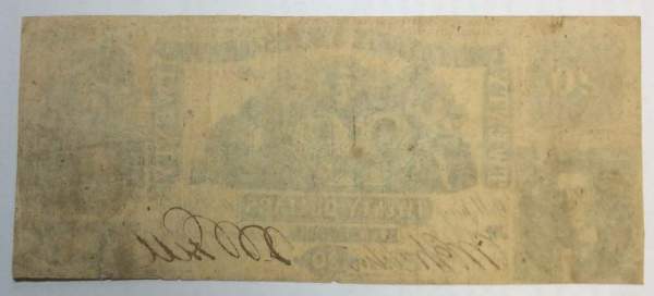 Банкнота 20 долларов 1861 года Конфедерации США, Штат Ричмонд