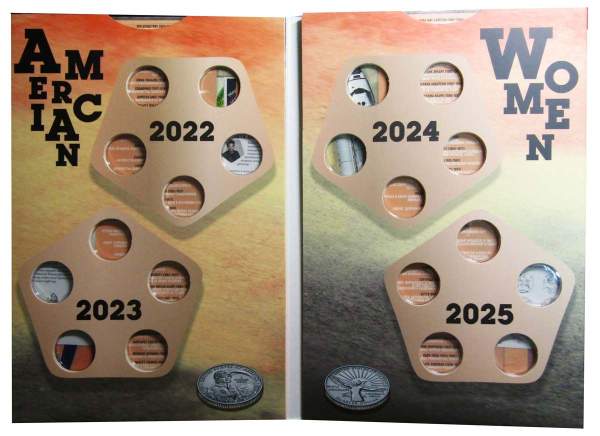 Альбом-планшет для монет 25 центов серии «Американские женщины»
