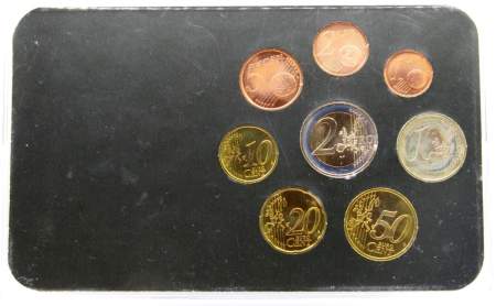 Набор регулярных монет Евро Люксембург 2004-2006 годов