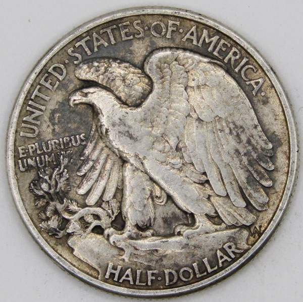 Монета 50 Центов США «Шагающая свобода» 1944 Серебро 900 пробы Монета 50 Центов США «Шагающая свобода» 1944 Серебро 900 пробы