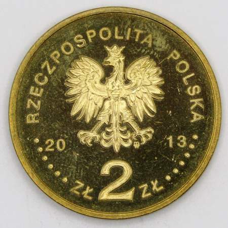 Монета 2 злотых Польша 100 лет со дня рождения Витольда Лютославского из серии История польской музыки, 2013