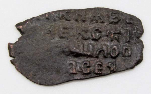 Копейка медь Алексей Михайлович (чешуя), Медный бунт, Москва, Новый монетный двор, арт 4 Копейка медь Алексей Михайлович (чешуя), Медный бунт, Москва, Новый монетный двор, арт 4