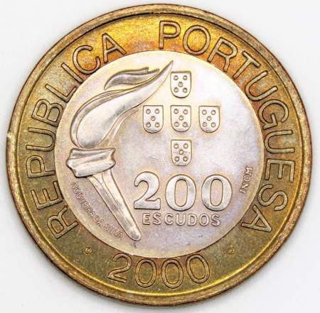 Монета 200 эскудо 2000 года, XXVII летние Олимпийские Игры, Сидней 2000 - Португалия