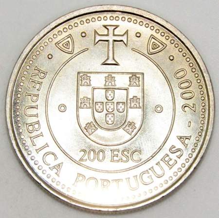 Монета 200 эскудо 2000 года, Португалия, Земля Кортириал