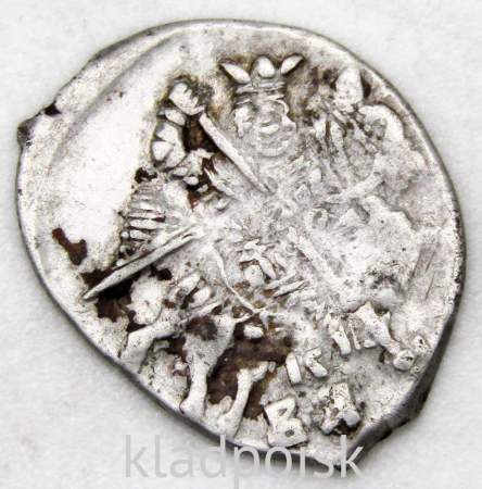 Копейка (чешуя) серебро Иван IV Васильевич Грозный 1533-1584 гг., Новгородский денежный двор, КВА