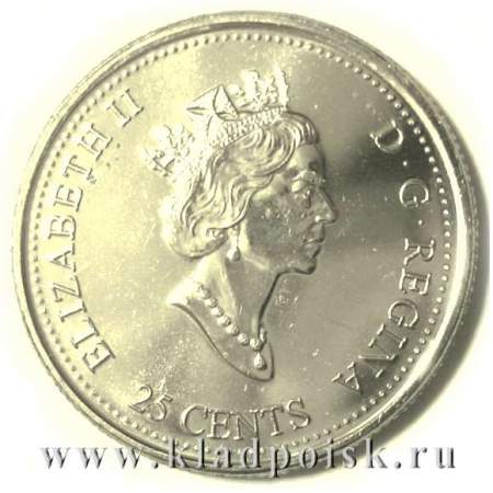 Монета  25 центов Канада, Миллениум 2000 – Мудрость