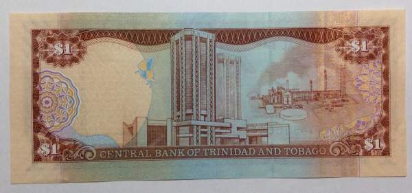 Банкнота 1 доллар 2006 года - Тринидад и Тобаго