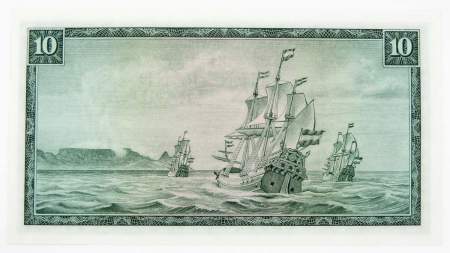 Банкнота 10 рэндов 1975 года ЮАР