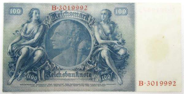 Банкнота 100 рейхсмарок 1935 года - Германия Банкнота 100 рейхсмарок 1935 года - Германия