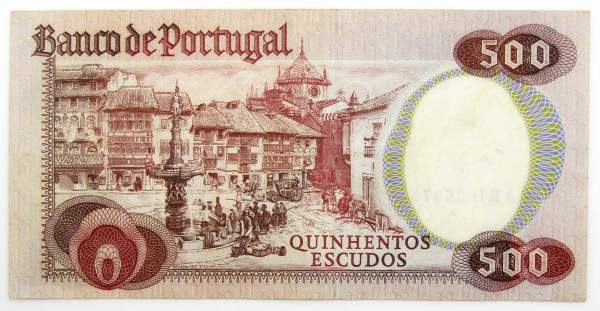 Банкнота 500 эскудо 1979 года Португалия