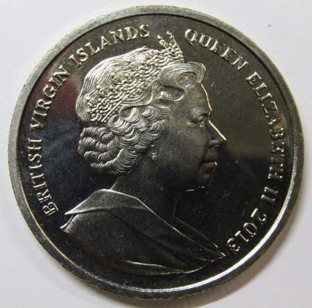Монета 1 доллар, Британские Виргинские острова, 2013, Николай II