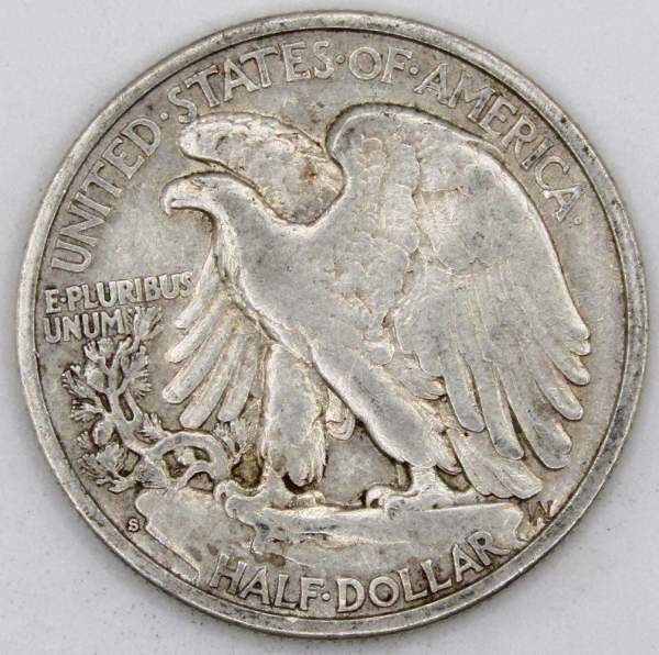 Монета 50 Центов США «Шагающая свобода» 1941 Серебро 900 пробы Монета 50 Центов США «Шагающая свобода» 1941 Серебро 900 пробы