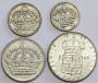 Набор монет Швеции 1952-1968 гг., 4 монеты, Густав VI Адольф