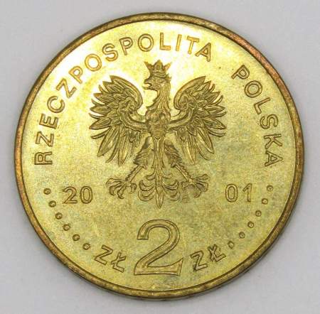 Монета 2 злотых Польша 2001 год - XII Международный конкурс скрипачей имени Генрика Венявского