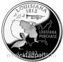 Монета 25 центов Штат Луизиана