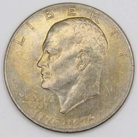 Монета 1 доллар США 1976 года (доллар Эйзенхауэра или Лунный колокол), арт 3