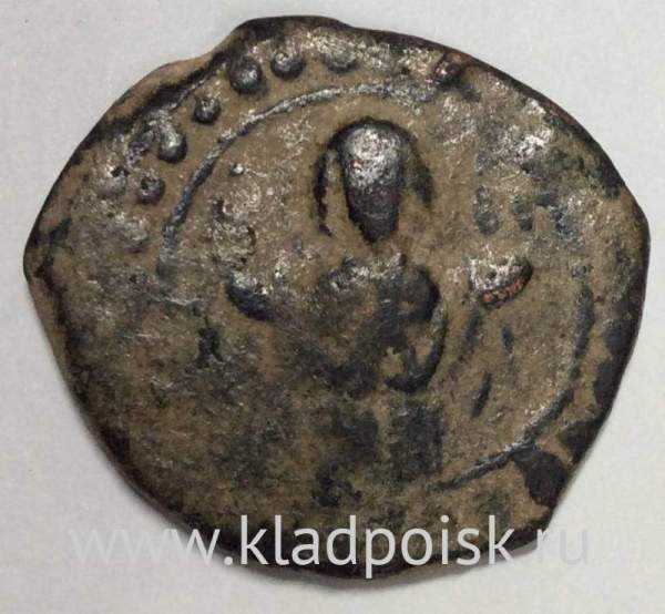 Анонимный фоллис - византийская монета. Константинополь Анонимный фоллис - византийская монета. Константинополь