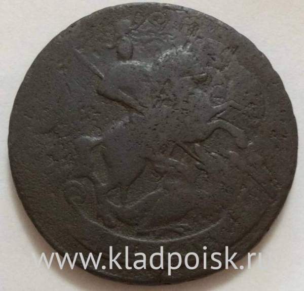 Монета 2 копейки 1759 года, Российская Империя, Елизавета I, арт 2