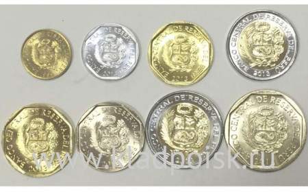 Набор монет Перу, 1999-2014, 8 монет