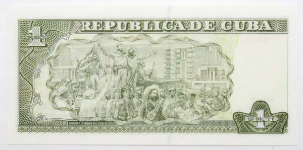 Банкнота 1 песо 2017 года Куба