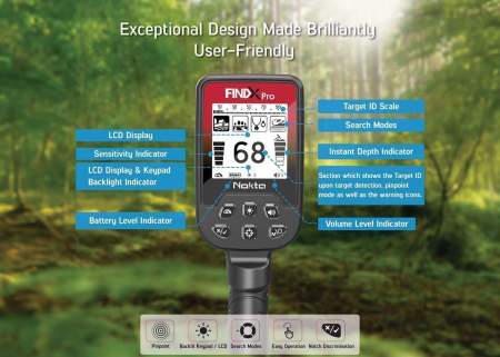 Металлоискатель Nokta FINDX Pro с катушкой 11 дюймов