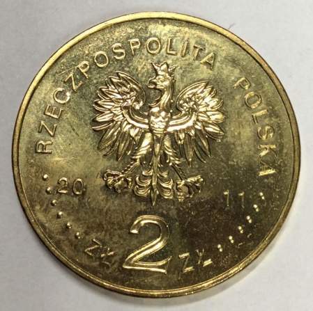 Монета 2 злотых Польша, Футбольный клуб Полония Варшава, 2011