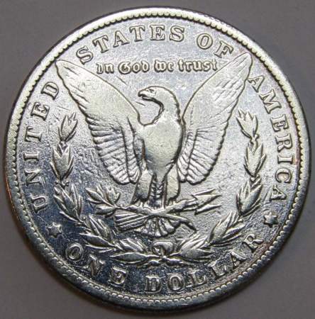 Монета 1 доллар Моргана США, Серебро 900 пр., 1882 год