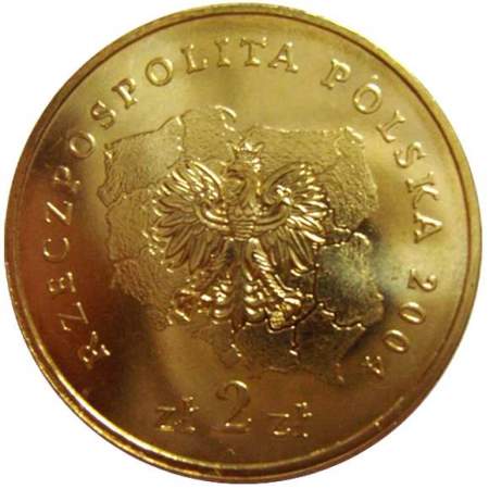 Монета 2 злотых Польша Воеводство Мазовецкое, 2004
