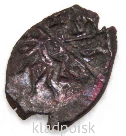 Копейка медь Алексей Михайлович (чешуя), Медный бунт, Кукенойский денежный двор, арт 3