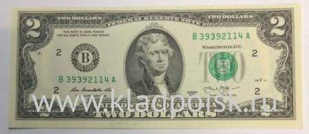 Банкнота 2 доллара США