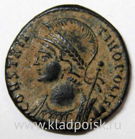 Монета Римской Империи, Император Константин I Великий 307-337 гг., арт 5