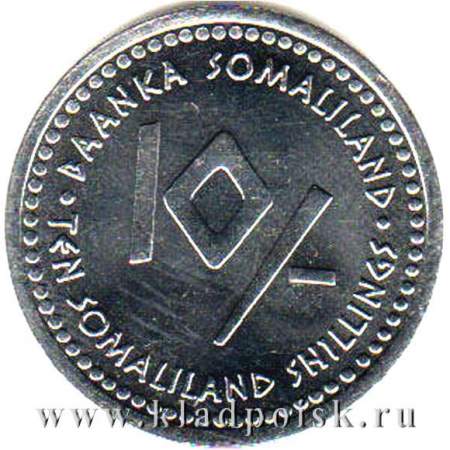 Монета 10 шиллингов Сомалиленд Знаки Зодиака – Козерог