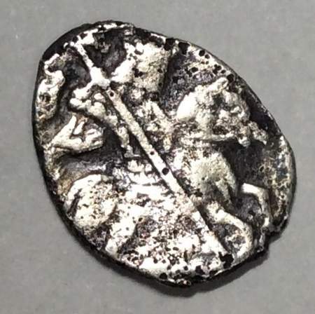 Копейка (чешуя) серебро Иван IV Васильевич Грозный 1533-1584 гг. (арт 8)