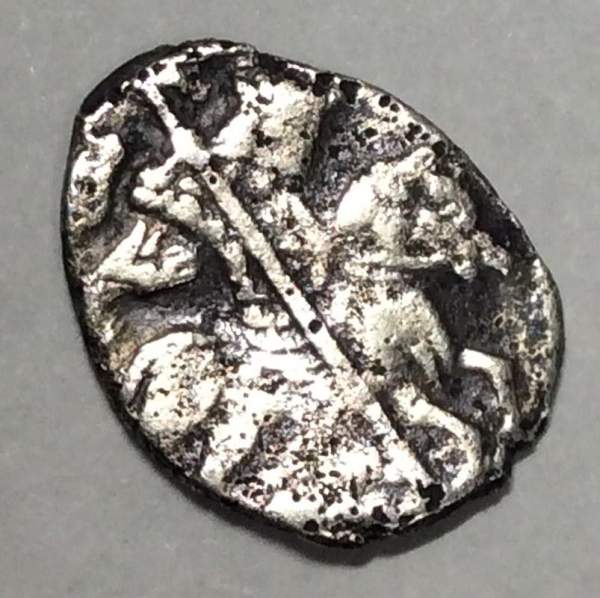 Копейка (чешуя) серебро Иван IV Васильевич Грозный 1533-1584 гг. (арт 8)