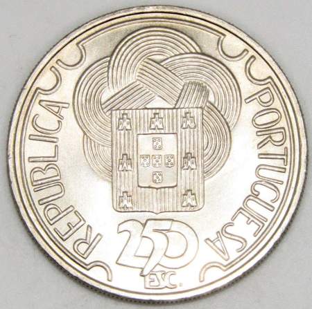 Монета 250 эскудо 1988 года, XXIV летние Олимпийские Игры в Сеуле, Португалия